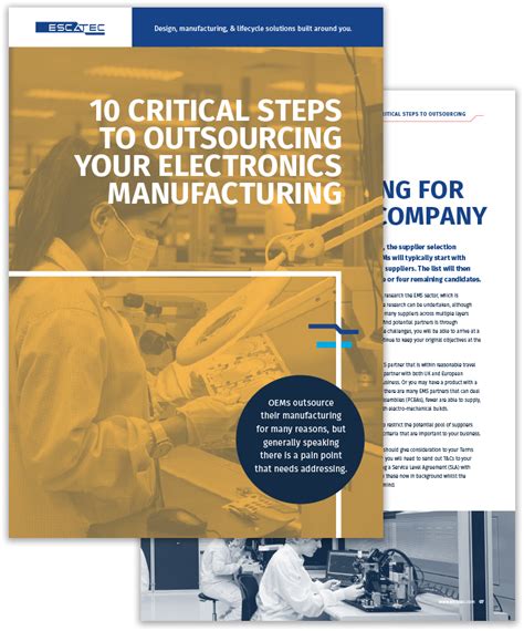 Outsourcing Electronics Manufacturing Choosing The Right .